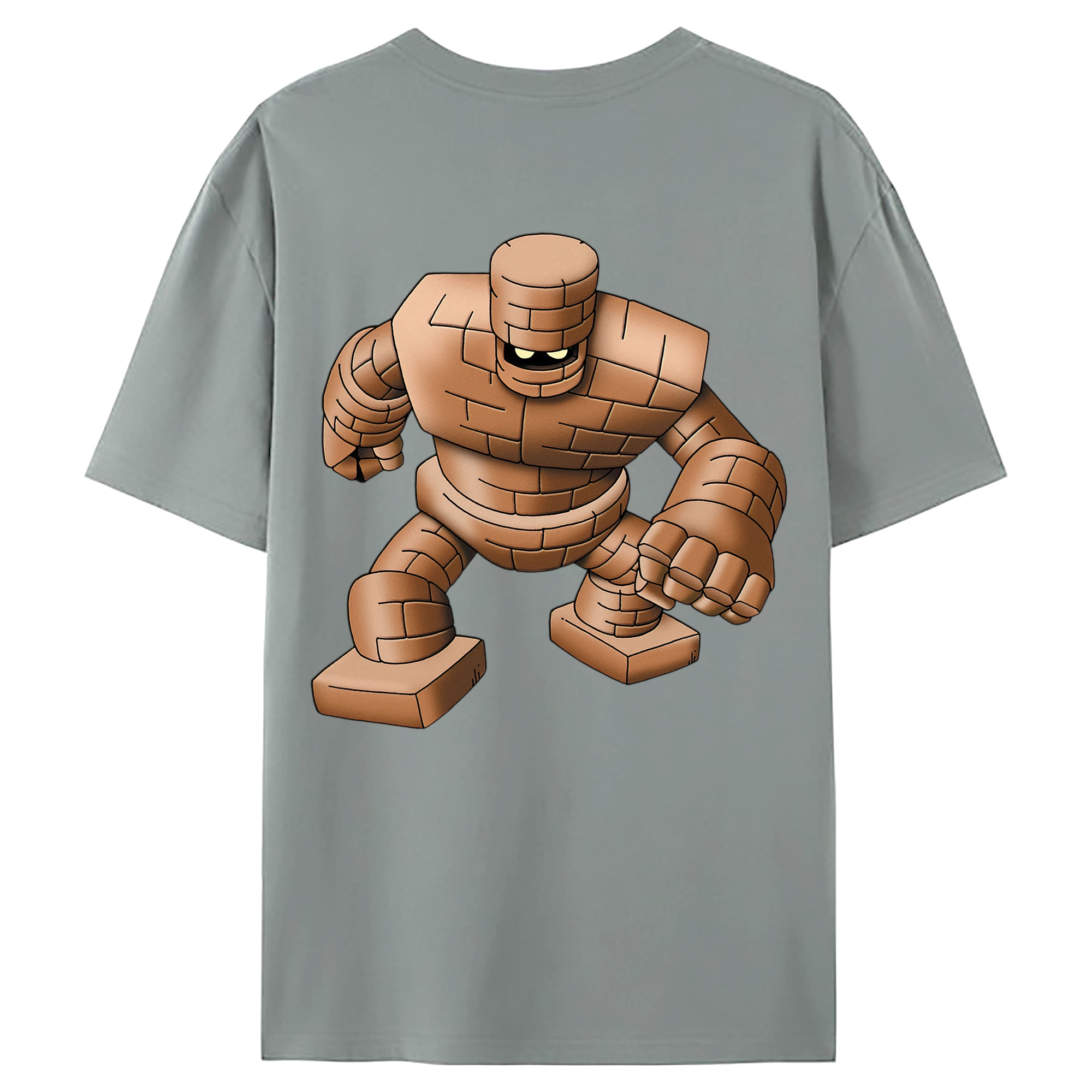 （画像用） ドラゴンクエスト Doragon Kuesuto Dragon Quest 綿100％ メンズ半袖Tシャツ（バックプリント） 通気性